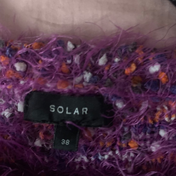 Purple, fuzzy sweater - Picture 3 of 4